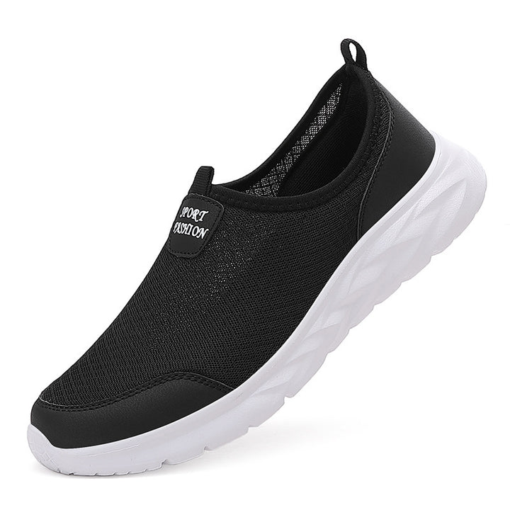 Herrer Slip-On Sportsneaker med åndbart mesh-design Stilla