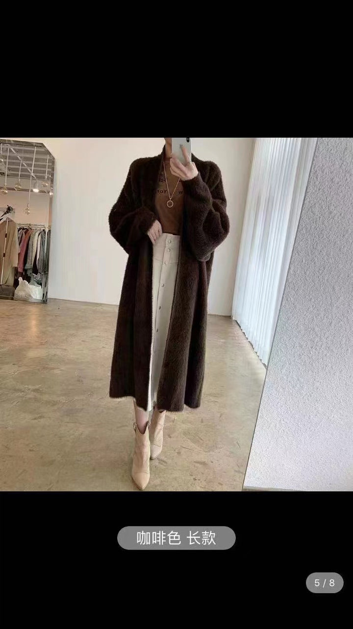 Femme Soft Fuzzy Åben Forside Cardigan Stilla