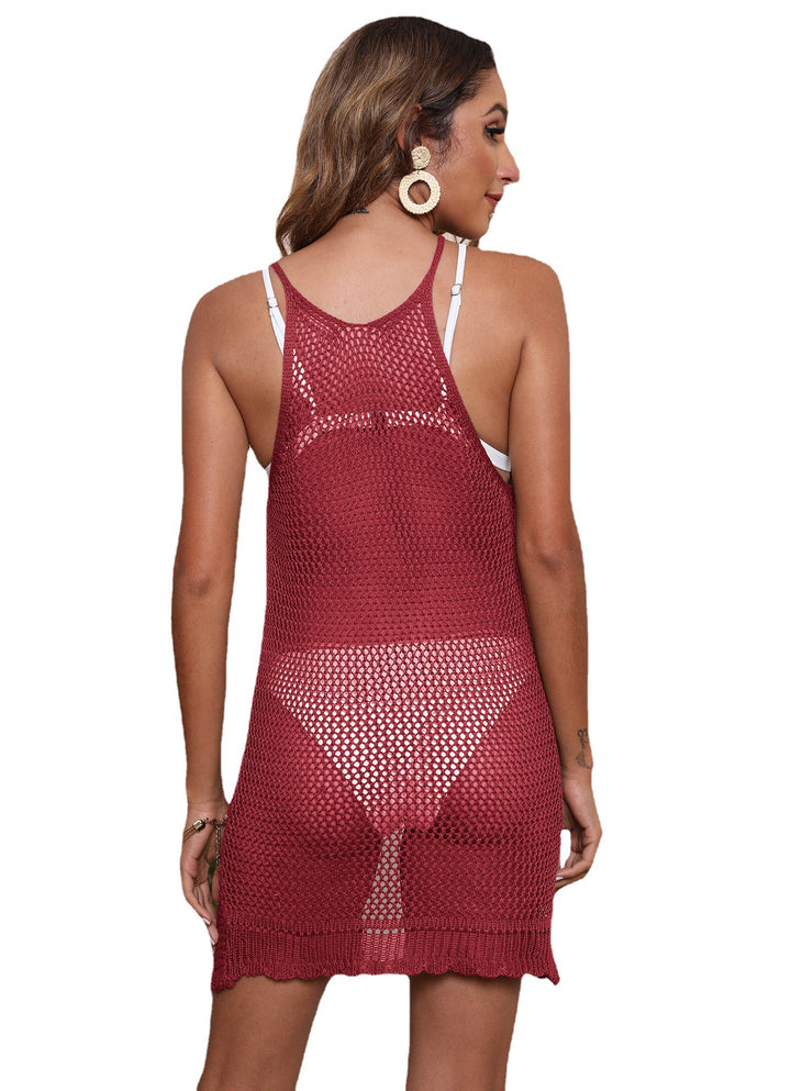 Femme Hæklet Strand Poncho Vikkel Stilla
