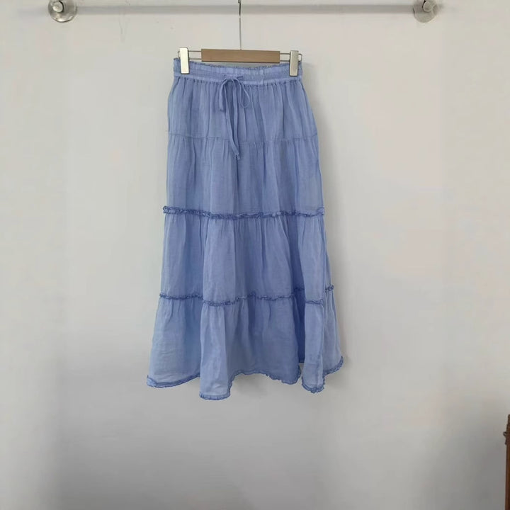 Femme Bohemian lagdelt Maxi-nederdel Stilla