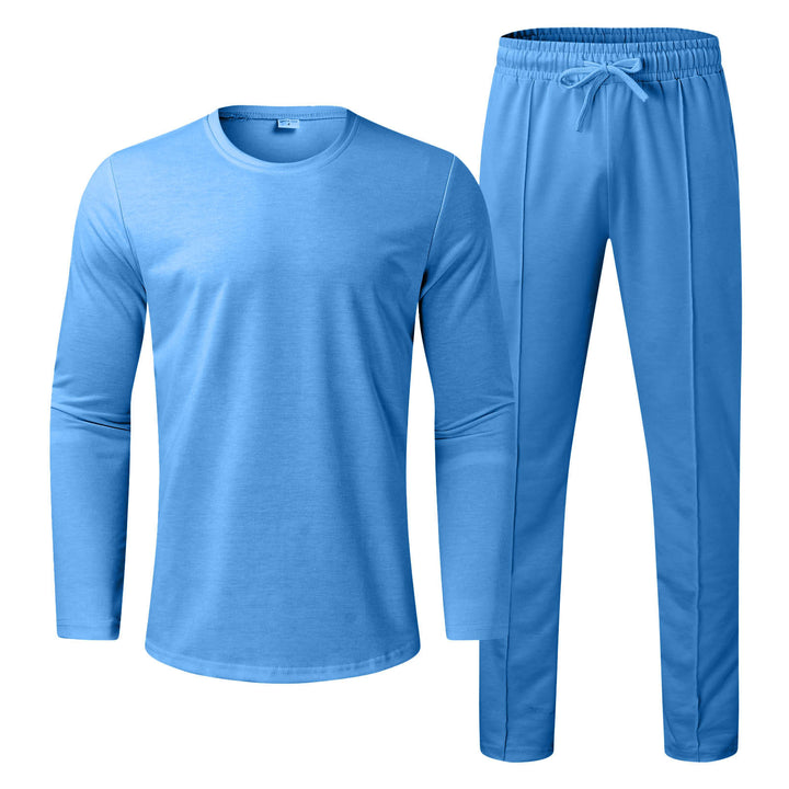 Herrer fritids-loungewear-sæt med langærmet trøje og komfortable joggingbukser Stilla