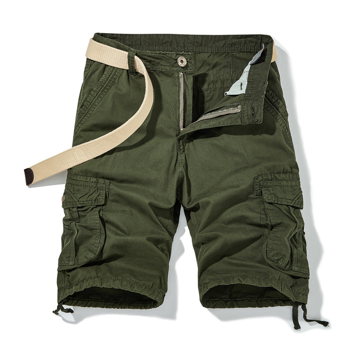 Herre cargo-shorts med justerbart bælte og flere sidelommer Stilla