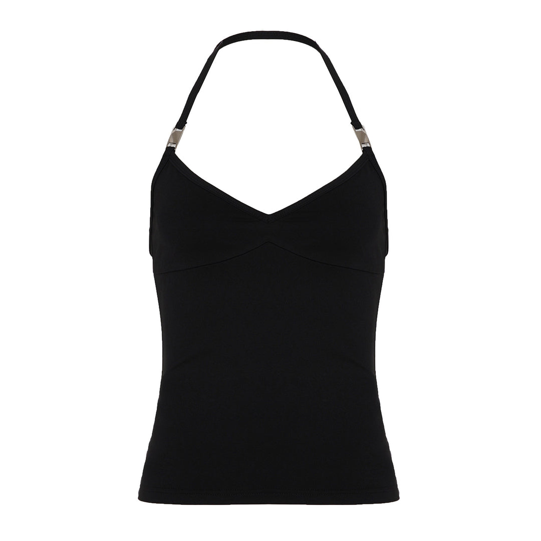 Dame Sporty spaghetti top med elegante accenter Skovae