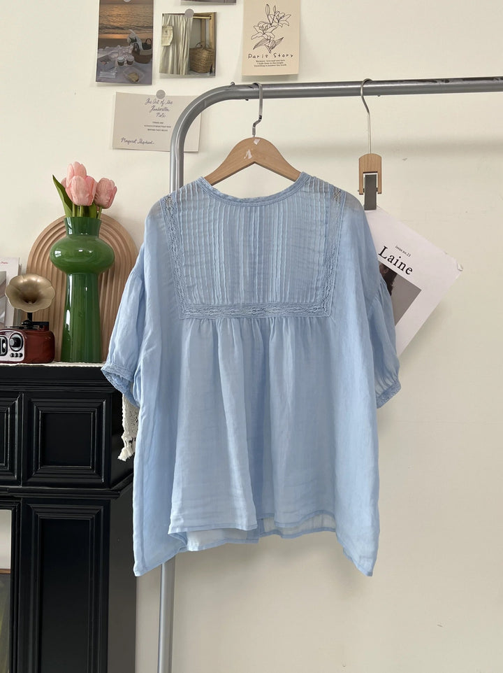 Femme Bohemian Chic Faltenbluse Stilla