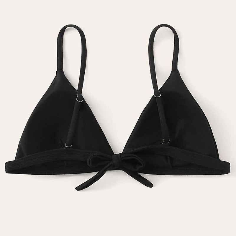 Dame Triangel-Bikini-top med justerbare stropper og elastisk underbånd Stilla
