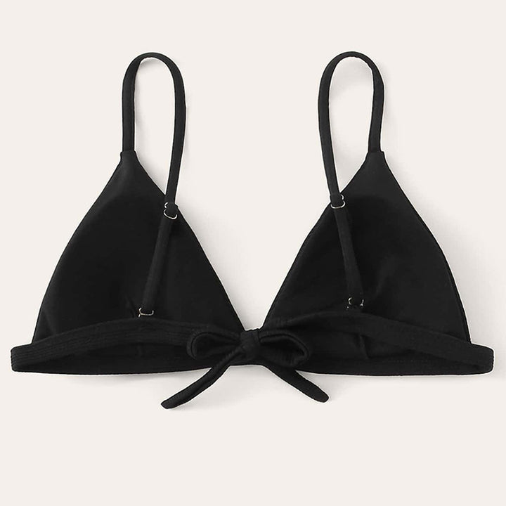Dame Triangel-Bikini-top med justerbare stropper og elastisk underbånd Stilla