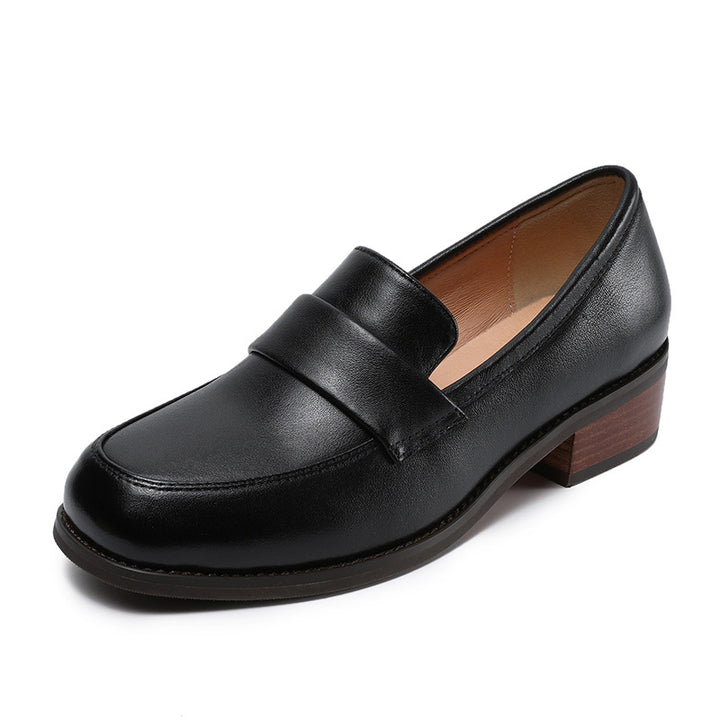 Dame klassiske læder slippers med dekorativt bånd detalje Stilla