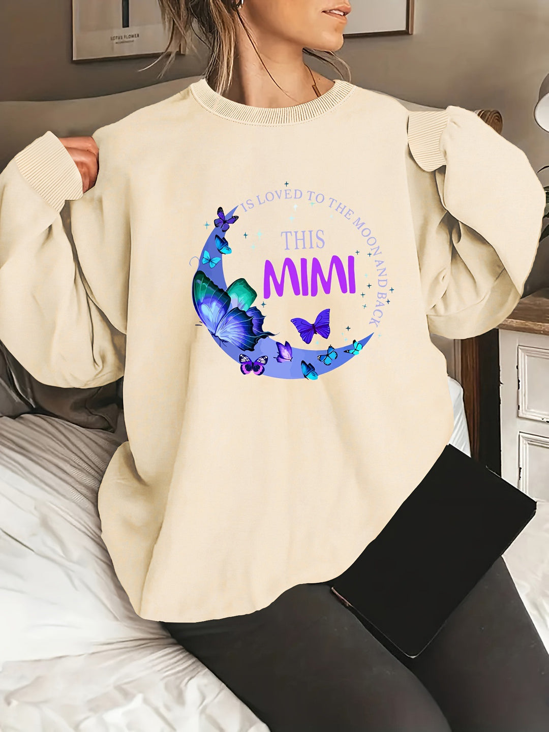 Kvinders Grafisk Sweatshirt Stilla