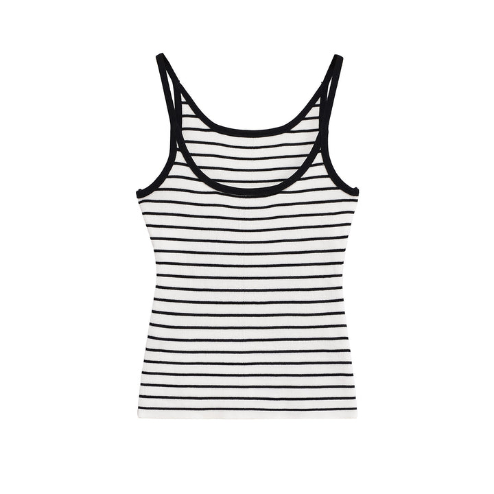 Femme Stribet Tanktop med Behagelig Snit Stilla