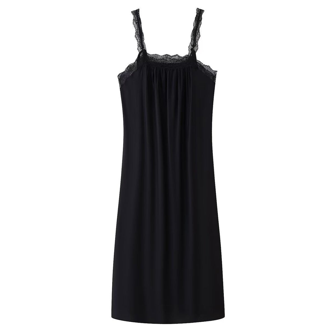 Femme Spidsbesat Silke-Cami-Kjole Stilla