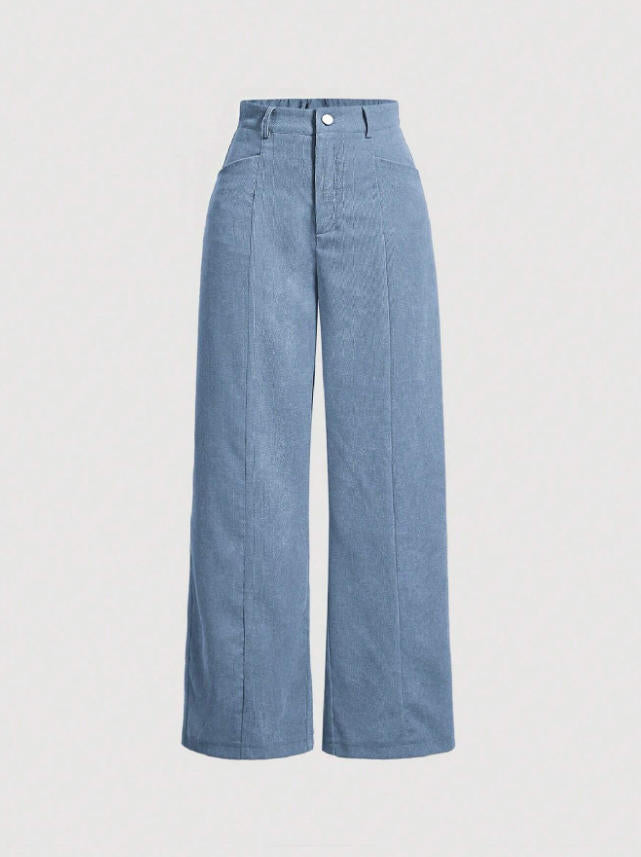 Dame brede High-Waist-bukser Skovae