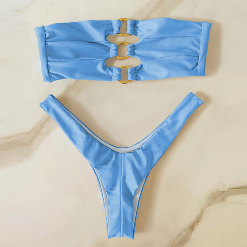 Dame Bikini-sæt med innovativt design og glamourøse detaljer Stilla