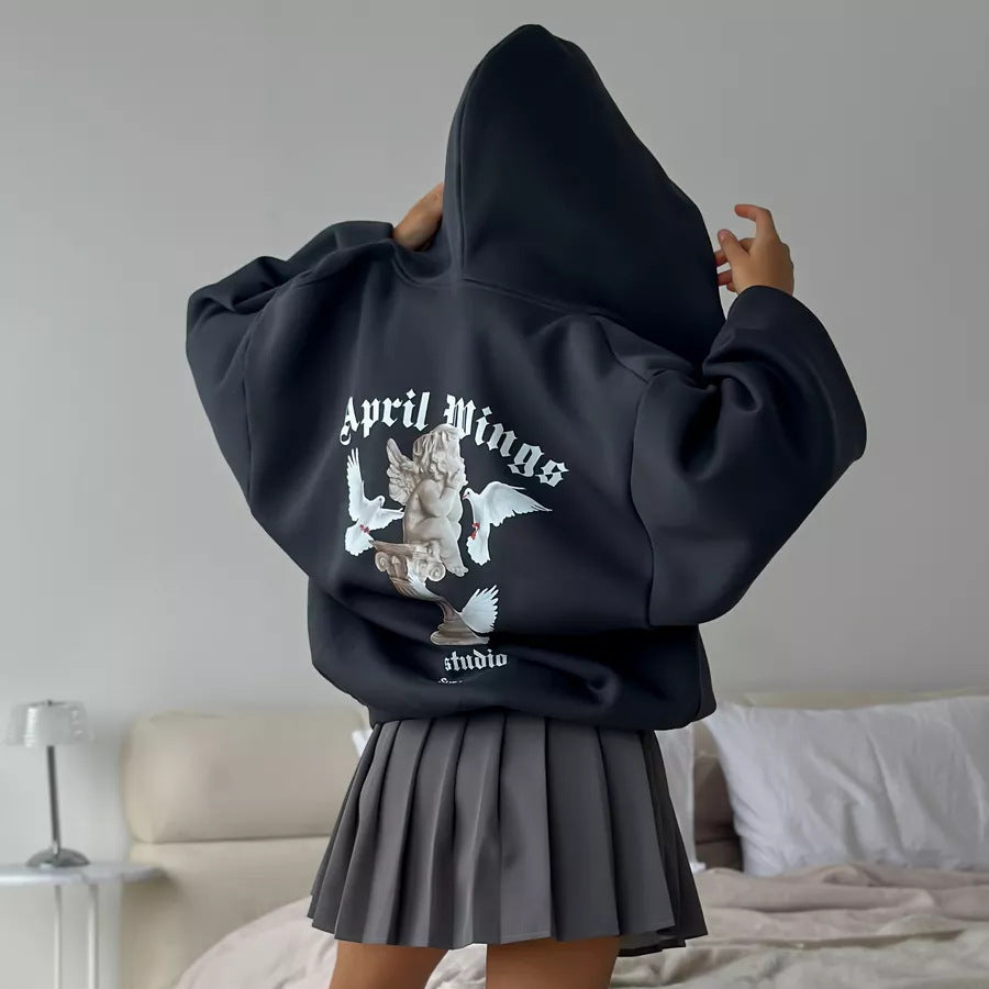 Kvinders Urban Hoodie med eksklusiv grafisk design Stilla