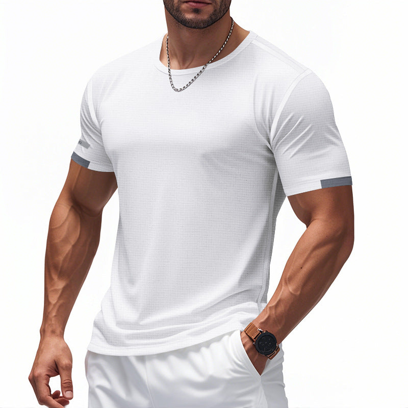 Herre åndbart sport T-shirt med reflekterende elementer Stilla