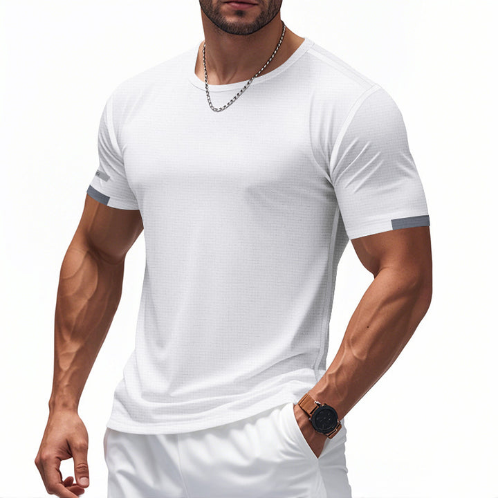 Herre åndbart sport T-shirt med reflekterende elementer Stilla