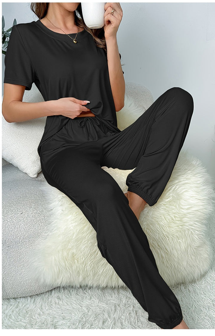 Dame Loungewear-sæt med elastisk talje og blødt stof Stilla