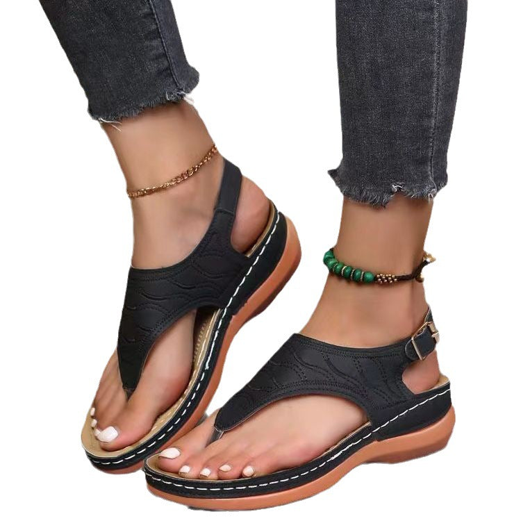 Dame Comfort-sandaler med ergonomisk fodseng og moderigtigt remdesign Stilla