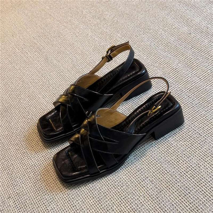 Dame Slingback Sandaler med elegant remdesign og komfortabel blokhæl Stilla