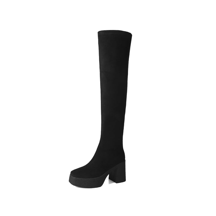 Femme Højhælede Stayup Suede Støvler Stilla