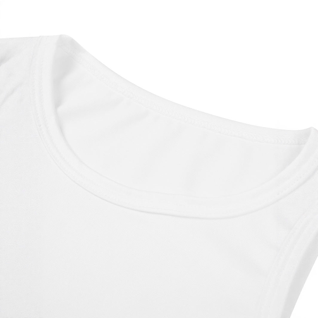 Dame Crop-T-shirt med kreativ tekst og sløjfedetalje Skovae