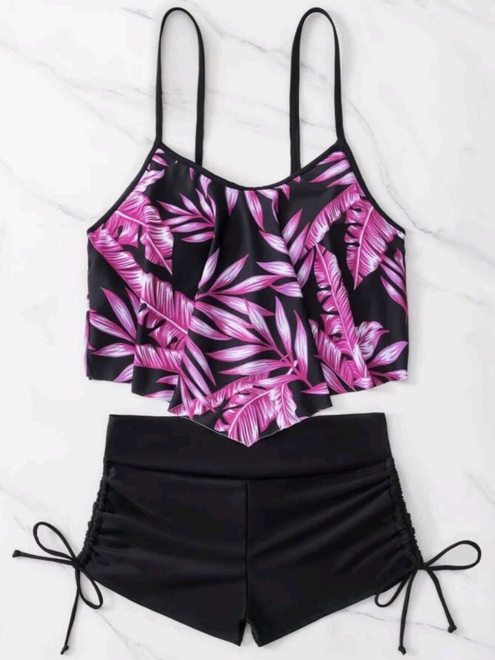 Dame Sporty Crop-top og Shorts Sæt Stilla