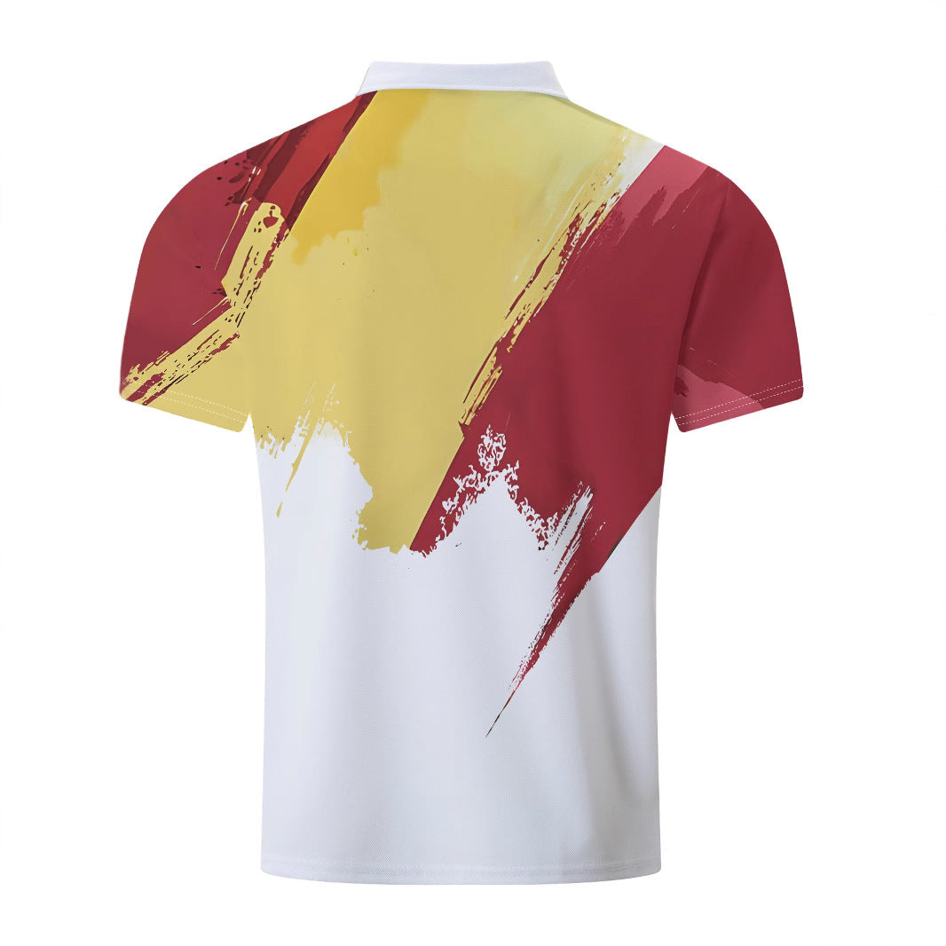 Herrer Poloshirt med kunstnerisk design Stilla