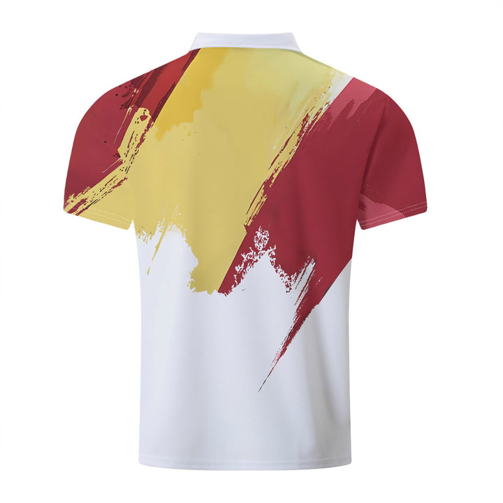 Herrer Poloshirt med kunstnerisk design Stilla