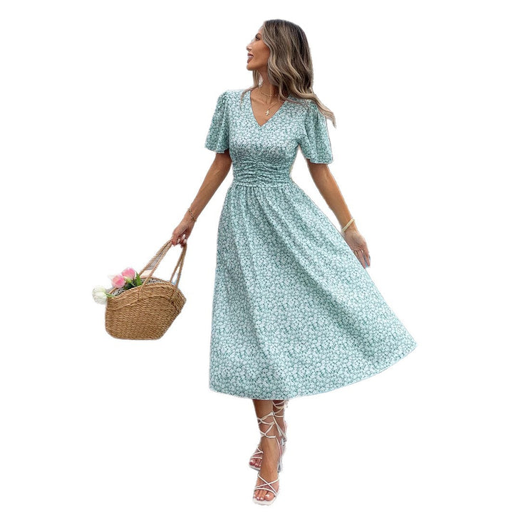 Dame Floral Maxi Kjole Stilla