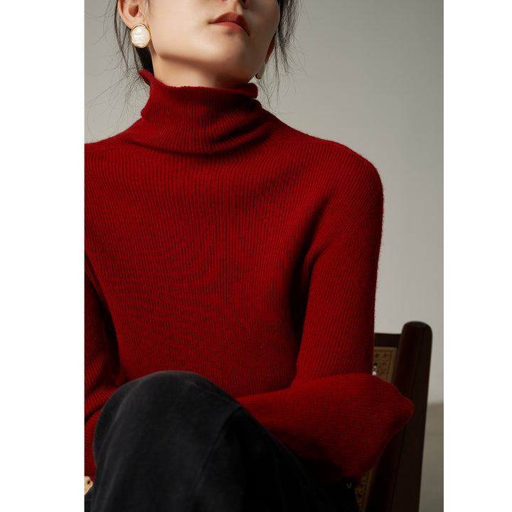 Femme Chunky Ribstrik Rullekravepullover Stilla