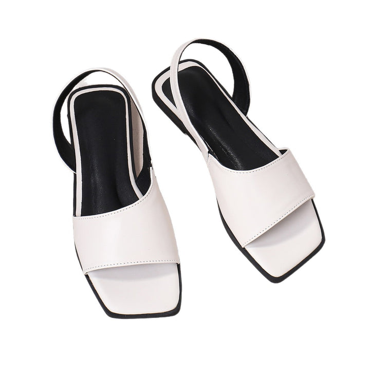 Damer Elegante Slingback Sandaler med blankt overmateriale og klassisk design Stilla