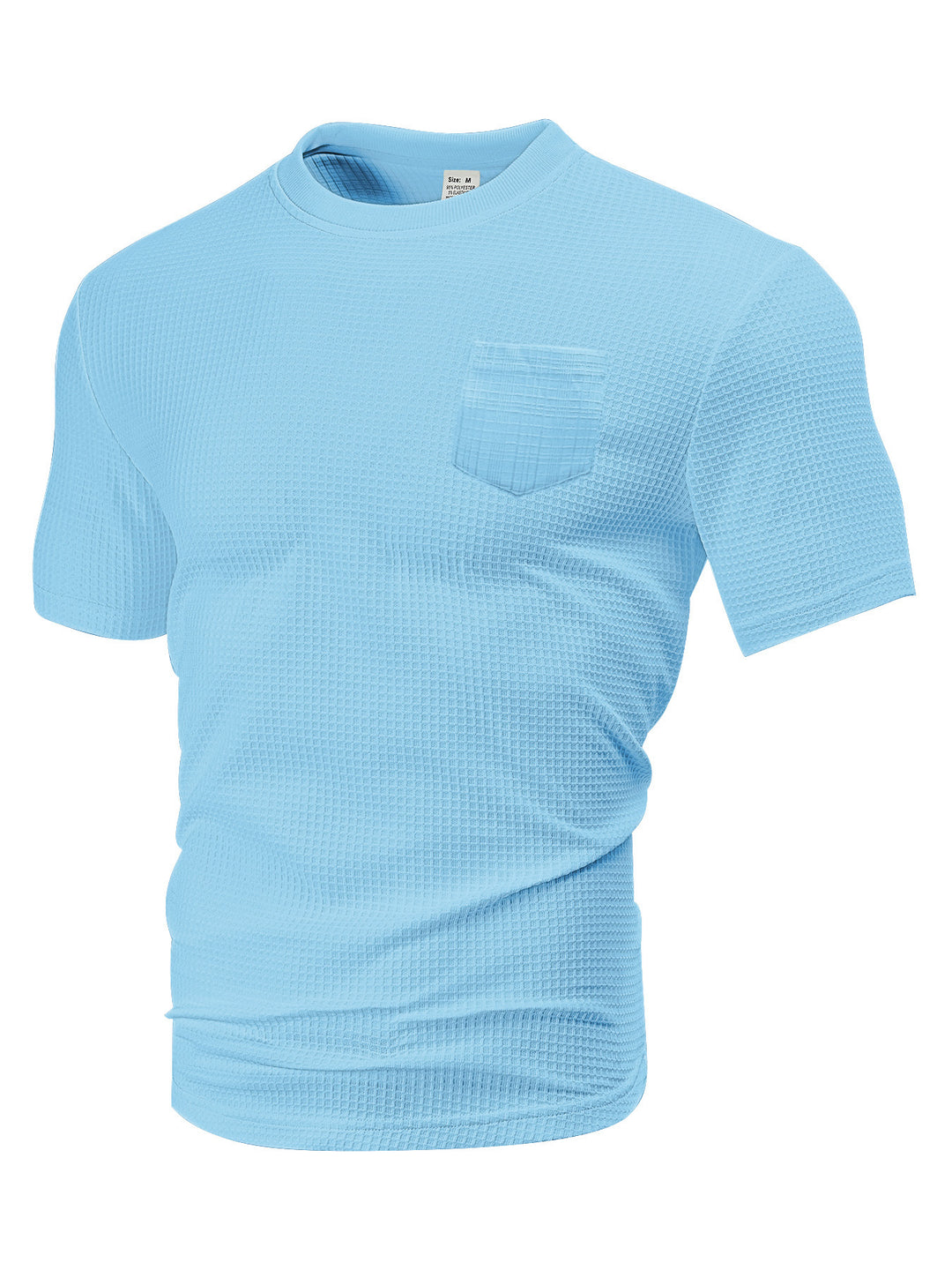 Herrer åndbar T-shirt med struktur Stilla