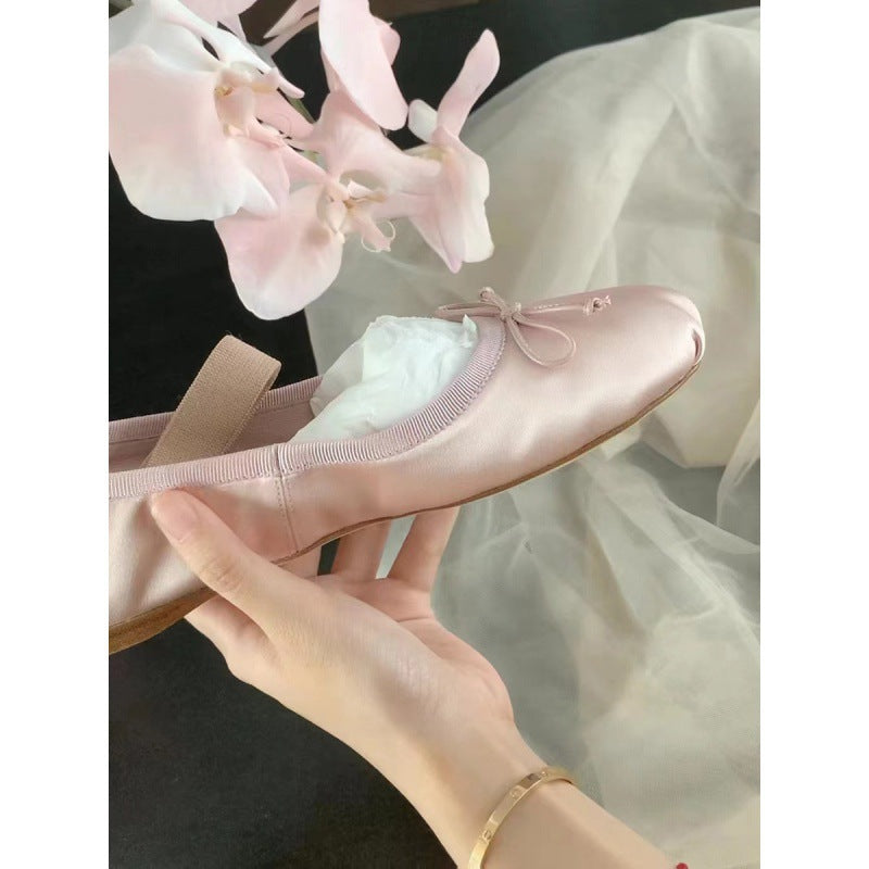 Damer Elegante Sløjfe-Detalje Ballerina Flats Stilla