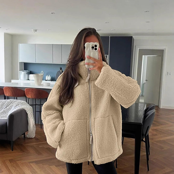 Kvinders Oversized Fleece Jakke Stilla