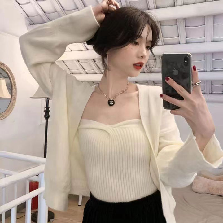 Femme Letvægts Åben Front Cardigan Stilla