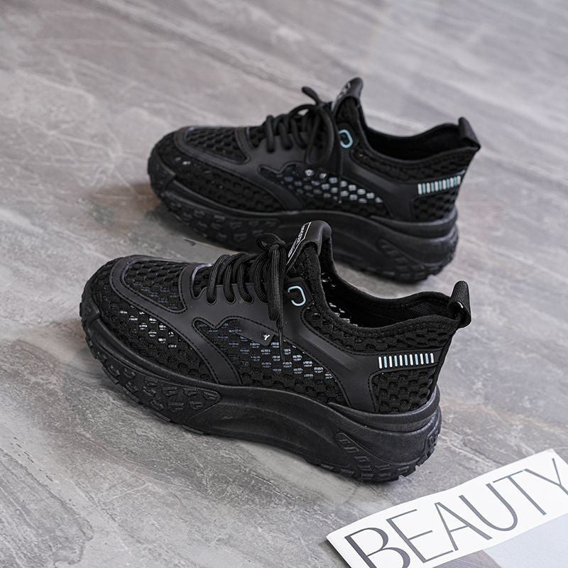 Dame sneakers med åndbart netoverflade og stabil sål Stilla