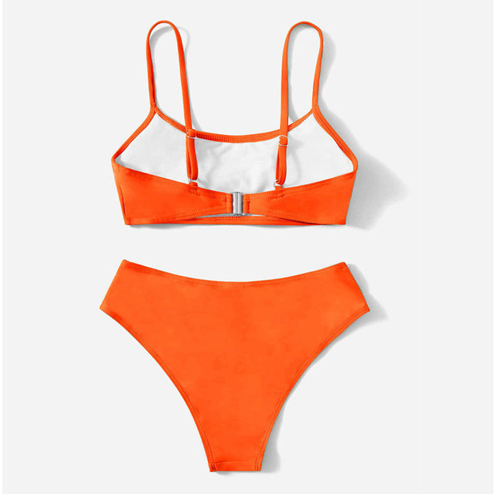 Dame bikini-sæt med moderigtigt cropped top og alsidige trusser Stilla