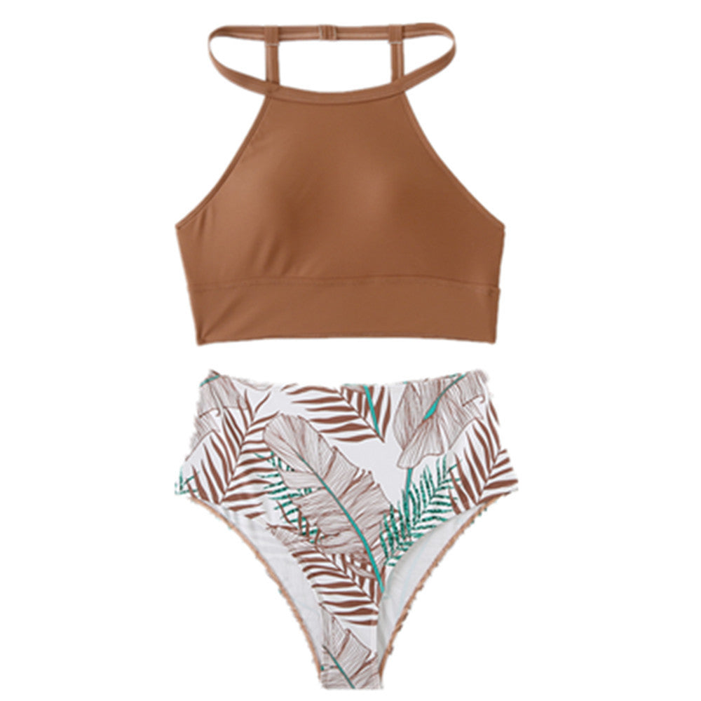 Dame Bikini-sæt med højt skåret taljeområde og sporty top Stilla