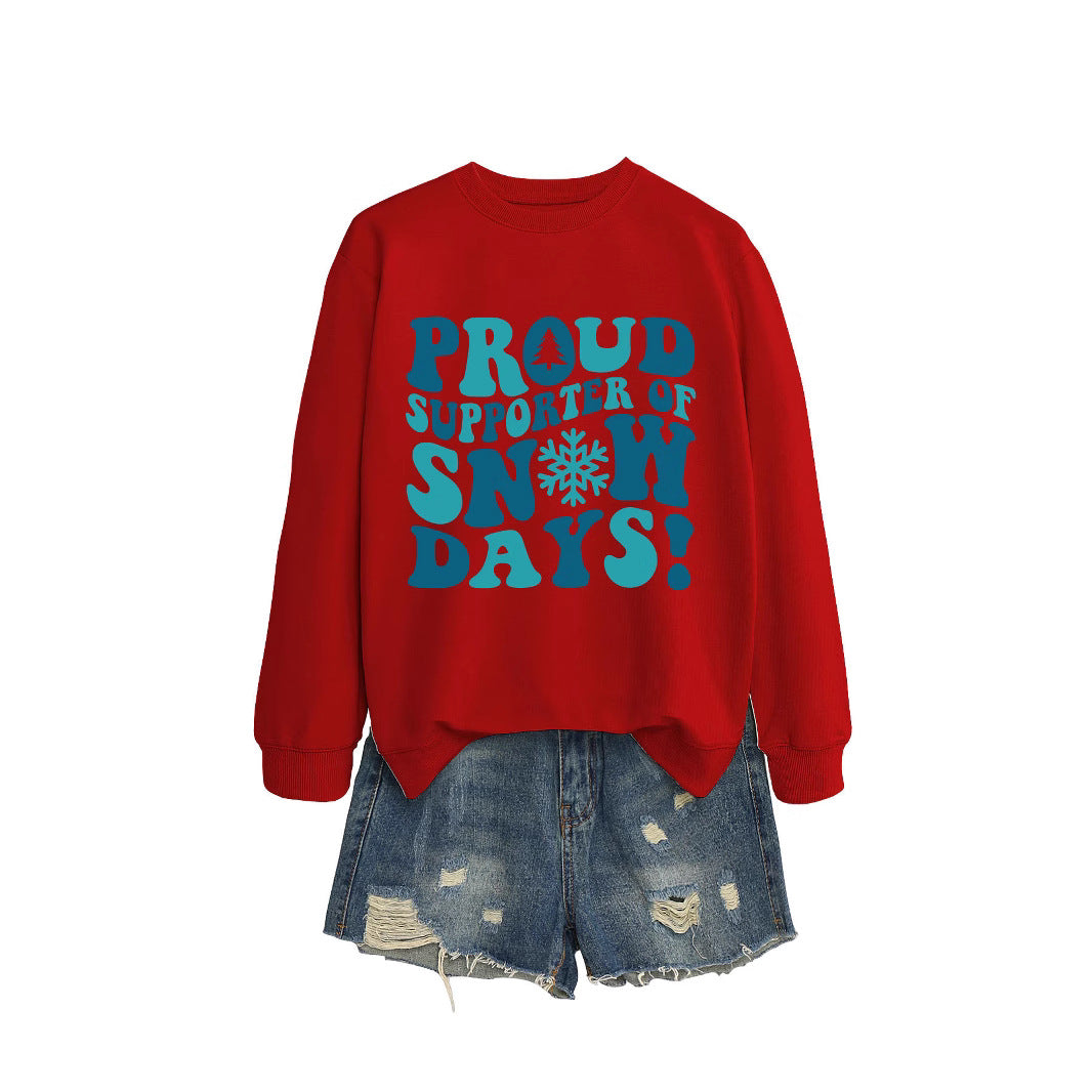 Kvinders sweatshirt med kreativt print og afslappet snit Stilla