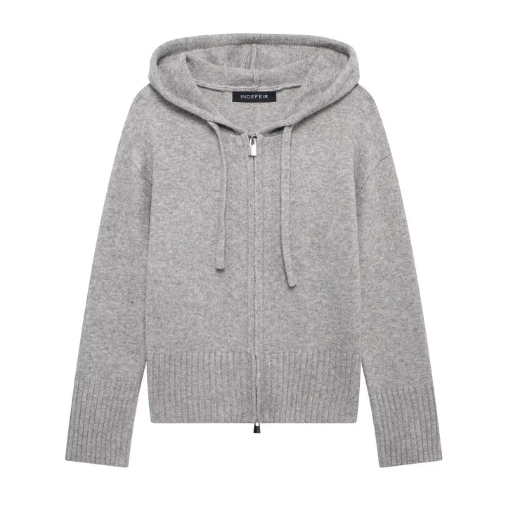 Femme Cozy Zip-Up Hættepullover Stilla