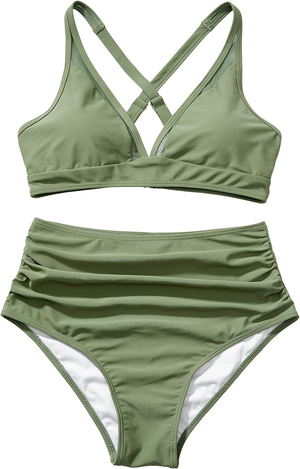 Damebikini med moderne snit og raffinerede stropper Stilla