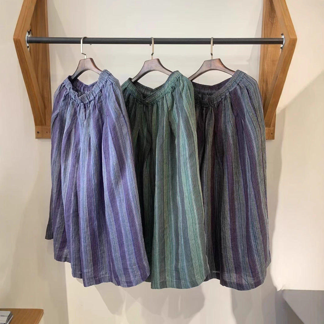 Femme Højtaljede Bredstribede Culottes Stilla