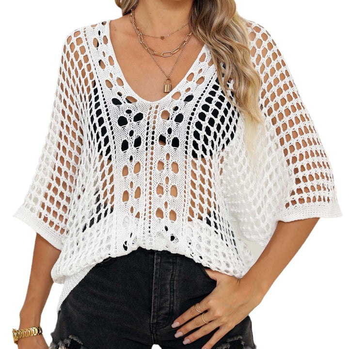 Dame Hæklet Strand Cover-Up Tunika Stilla