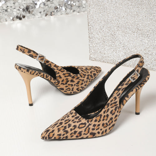 Dame Sling-Pumps med leopardmønster fra Stilla