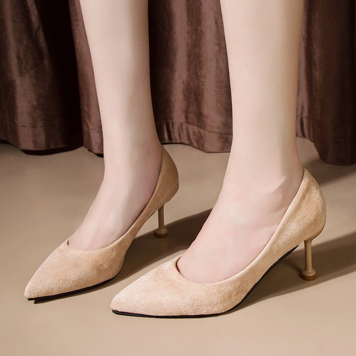 Dame elegante og komfortable pumps med stilfuld hæl Stilla