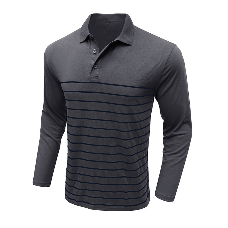 Herrer Langærmet Poloshirt Stilla