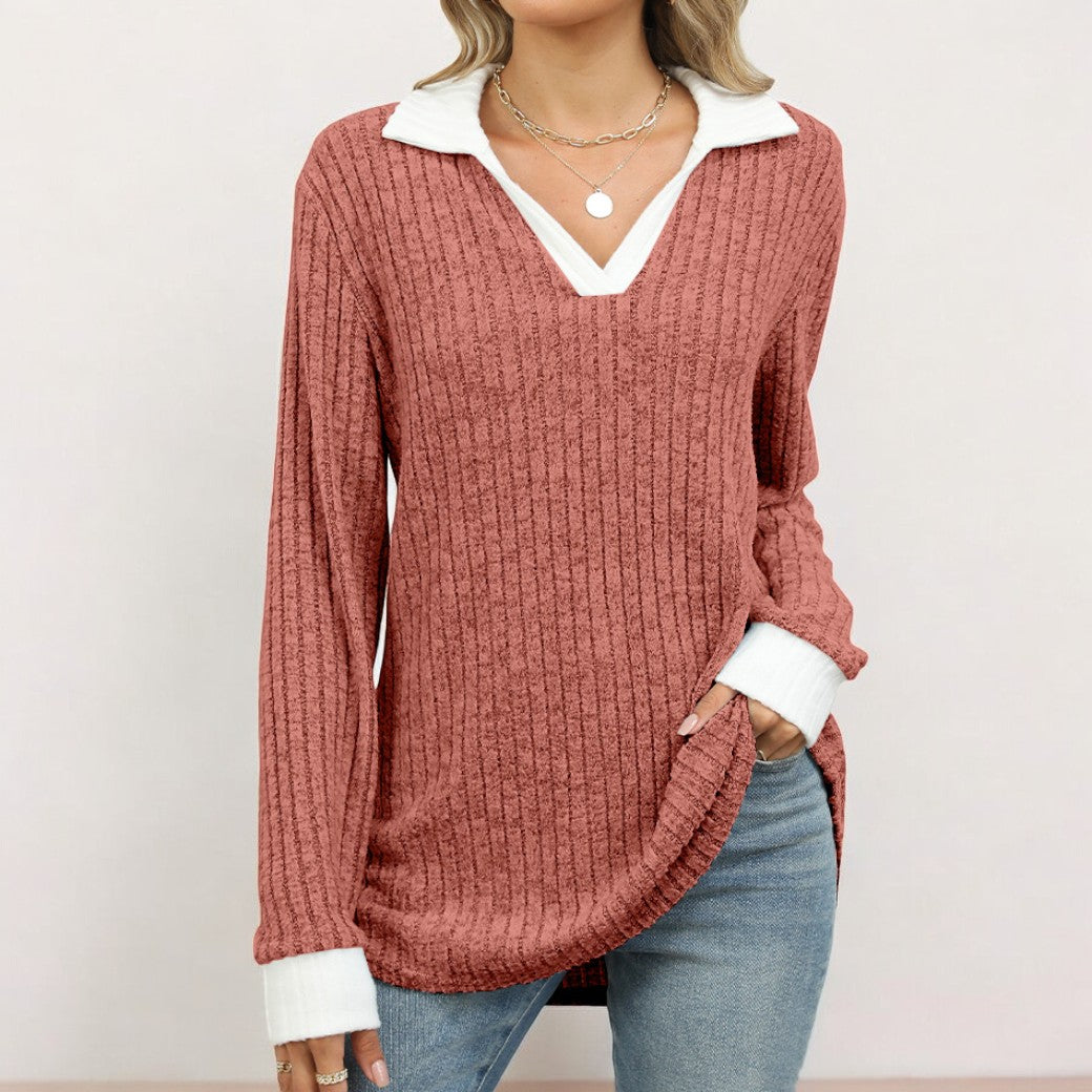 Stilla | Klassisk Bluse Med Lange Ærmer