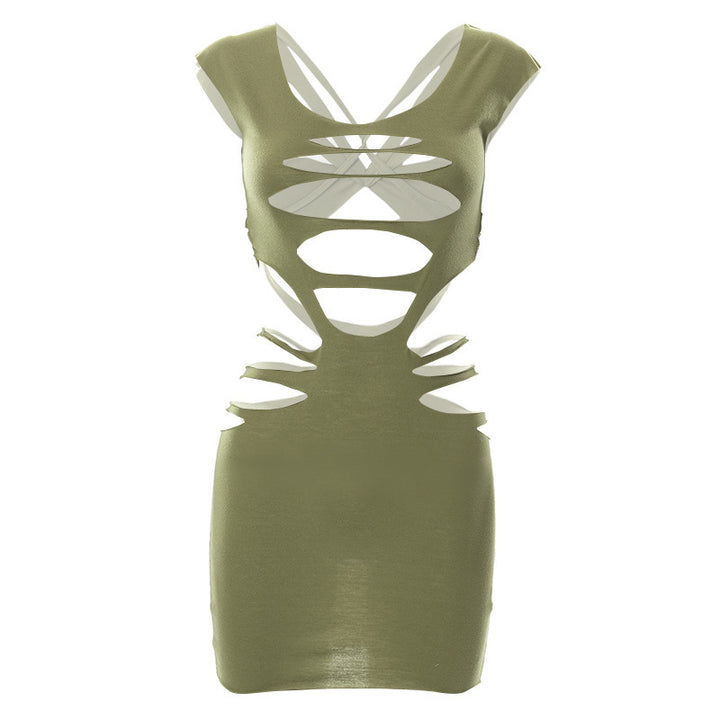 Dame figurtilpasset Cut-out kjole Skovae