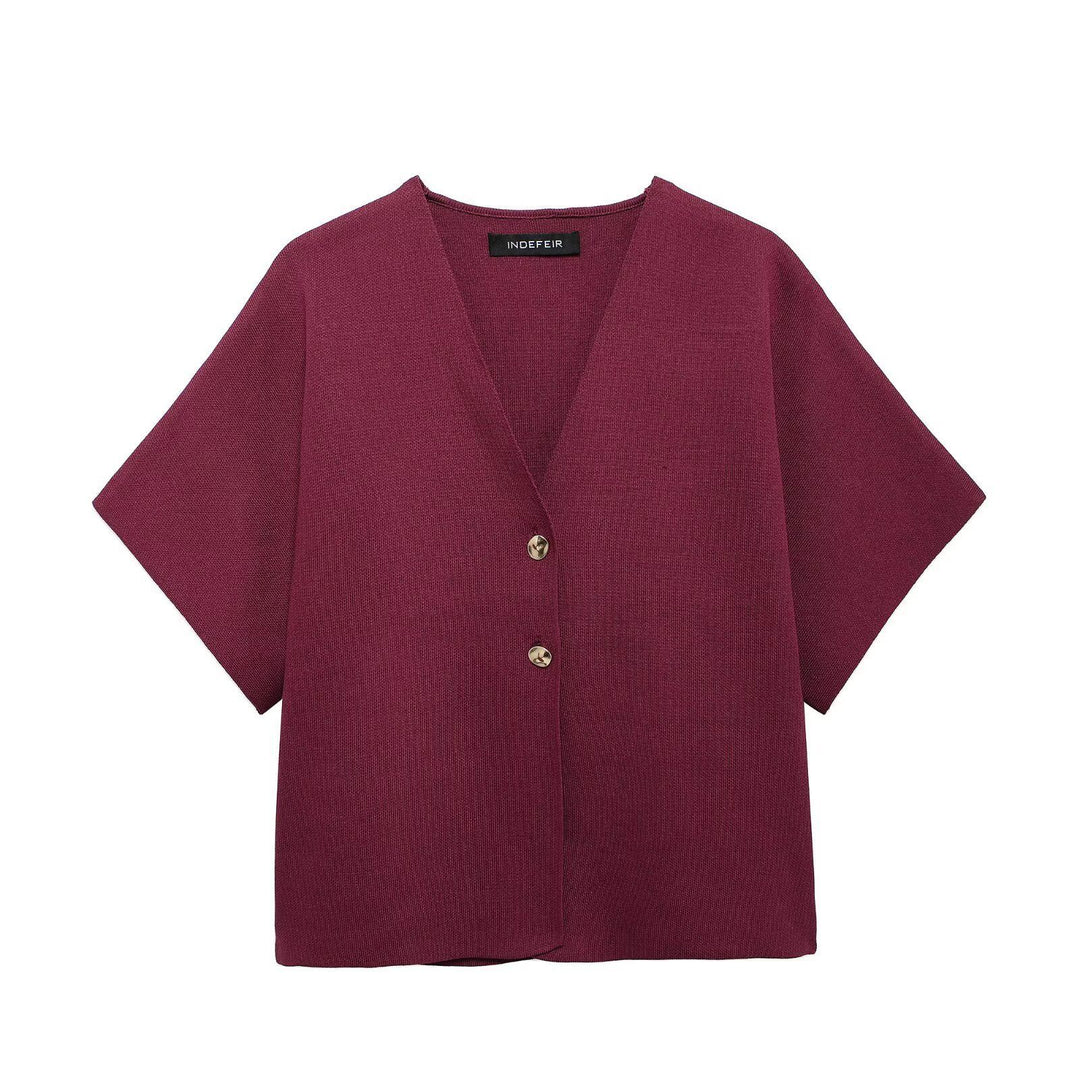 Femme Relaxed Fit Button-Up Bluse Stilla