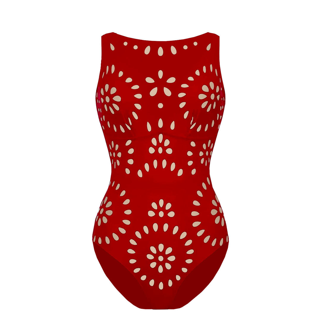 Dame Én-delt Badedragt med modeudskæring og stilfulde Cut-Outs Stilla