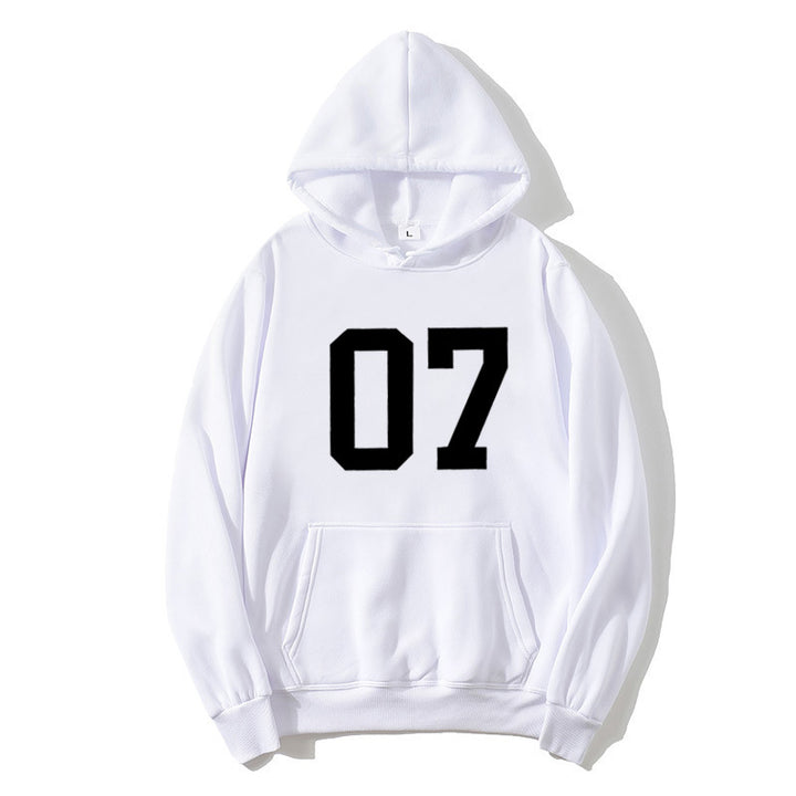 Dame hoodie med stort print Skovae